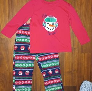 Boys Snowman Jammies 3T